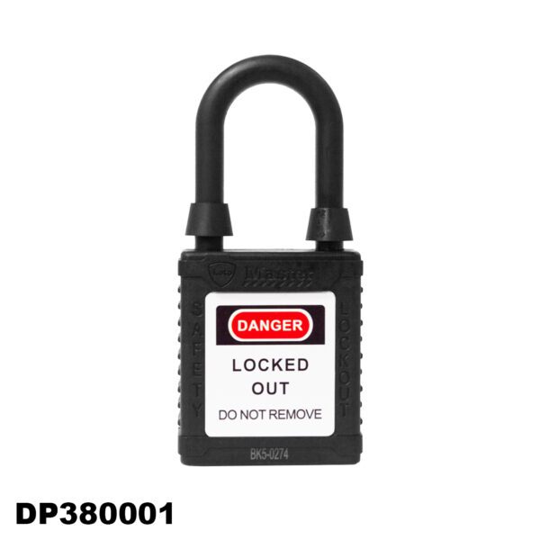 Candado a prueba de polvo de seguridad , 1 1/2", color negro - LM.DP-380001