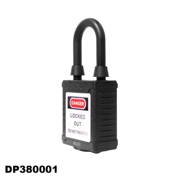 Candado a prueba de polvo de seguridad , 1 1/2", color negro - LM.DP-380001 - Imagen 4