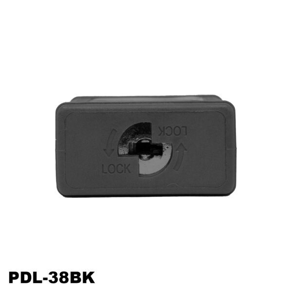 Candado de seguridad aislado, color negro - LM.PDL-38BK009 - Imagen 2