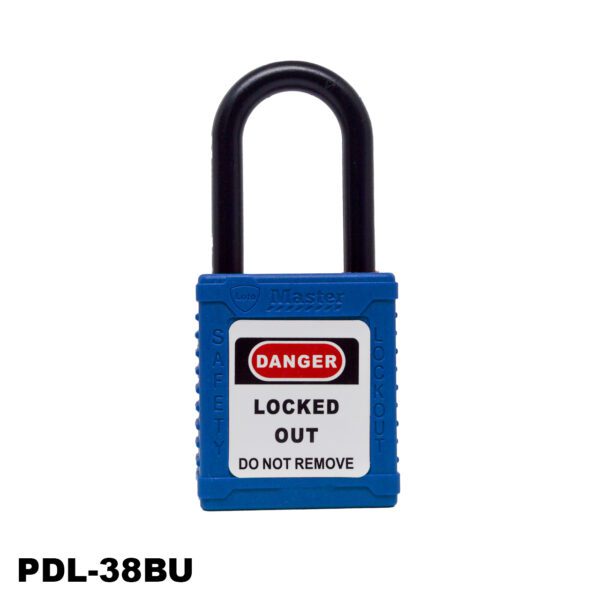 Candado aislado de seguridad, color azul oscuro - LM.PDL-38DBU006