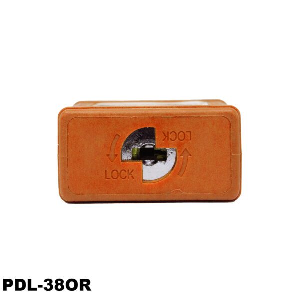 Candado aislado de seguridad, color naranja - LM.PDL-38OR011 - Imagen 2