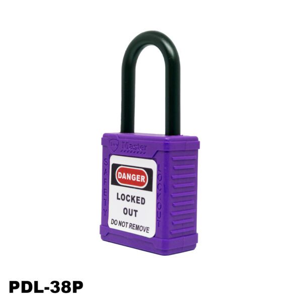 Candado aislado de seguridad, color morado - LM.PDL-38P008 - Imagen 3