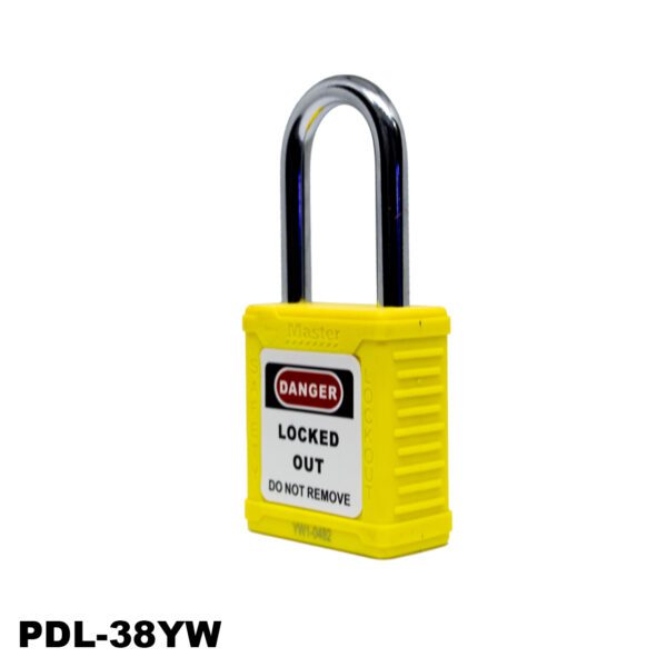 Candado no aislado de seguridad, 1 1/2", color amarillo - LM.PDL-38YW102 - Imagen 4