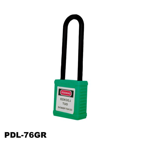 Candado aislado de seguridad, color verde - LM.PDL-76GR005 - Imagen 4