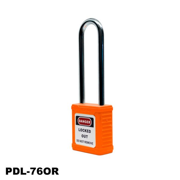 Candado de seguridad no aislado, 3", color naranaja, LM.PDL-76OR104 - Imagen 4