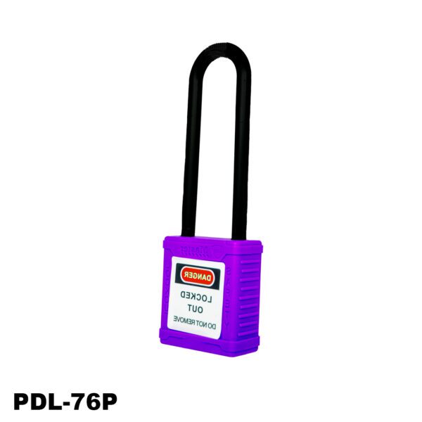 Candado aislado de seguridad, color morado - LM.PDL-76P007 - Imagen 4