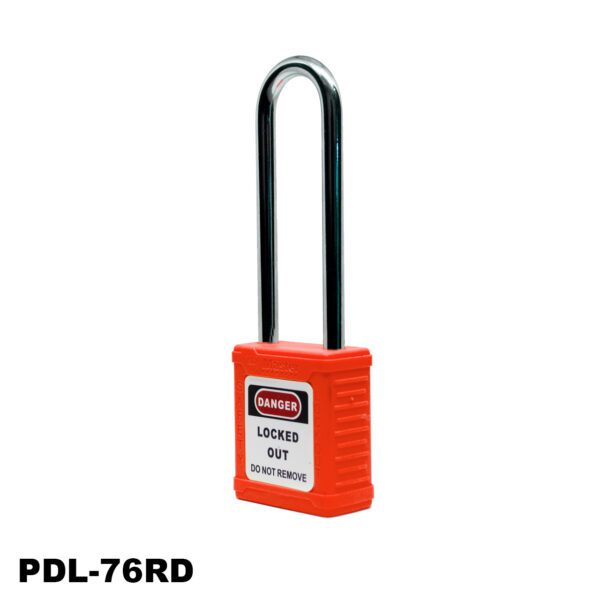 Candado no aislado de seguridad, 3", color rojo - LM.PDL-76RD100 - Imagen 4