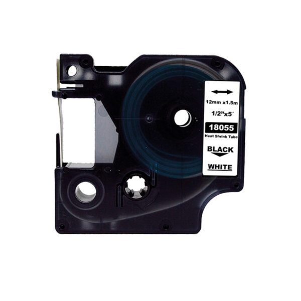 CINTAS TERMOCONTRAIBLES 12MM-1/2 (18055) COMPATIBLE PARA ROTULADOR DYMO