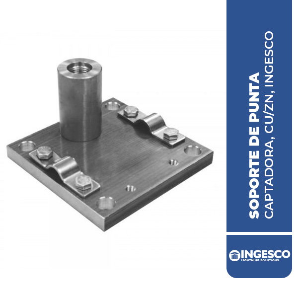 SOPORTE DE PUNTA CAPTADORA, CU/ZN, INGESCO ING.110048