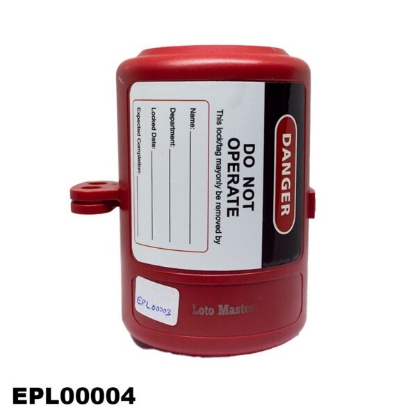 Bloqueo para enchufe con etiqueta 220 - 500V, 78x169.5x25mm - LM.EPL00004