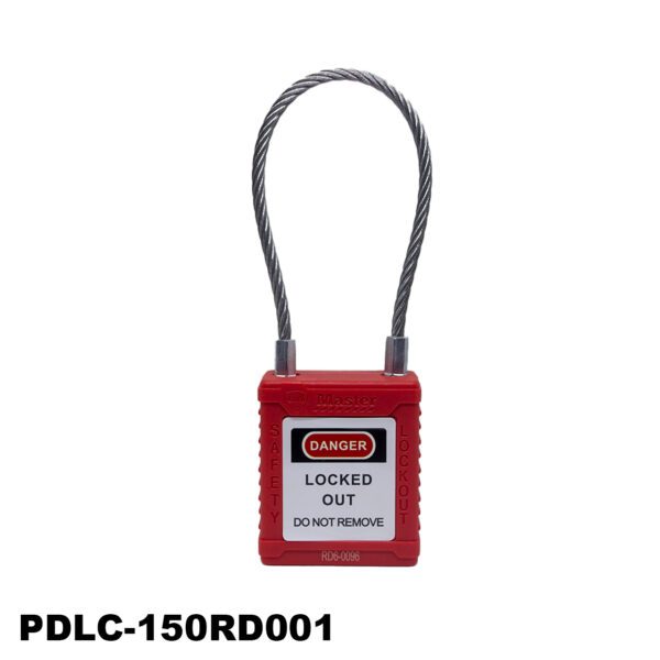 Candado con cable compacto 150mm/Ø3.5mm - LM.PDLC-150RD001