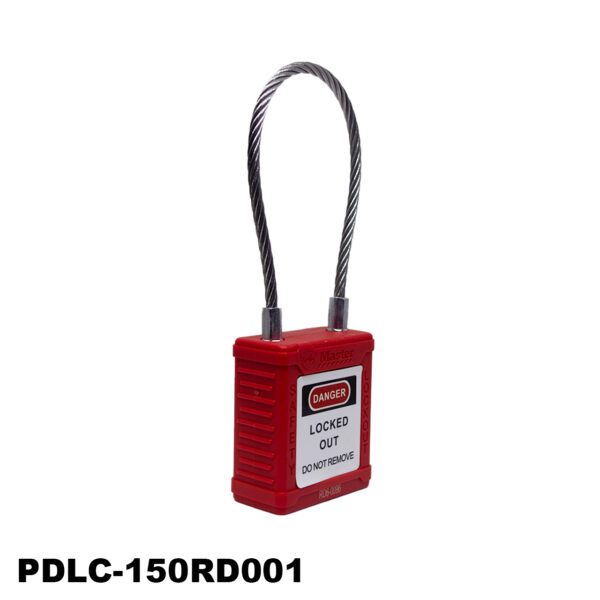 Candado con cable compacto 150mm/Ø3.5mm - LM.PDLC-150RD001 - Imagen 4