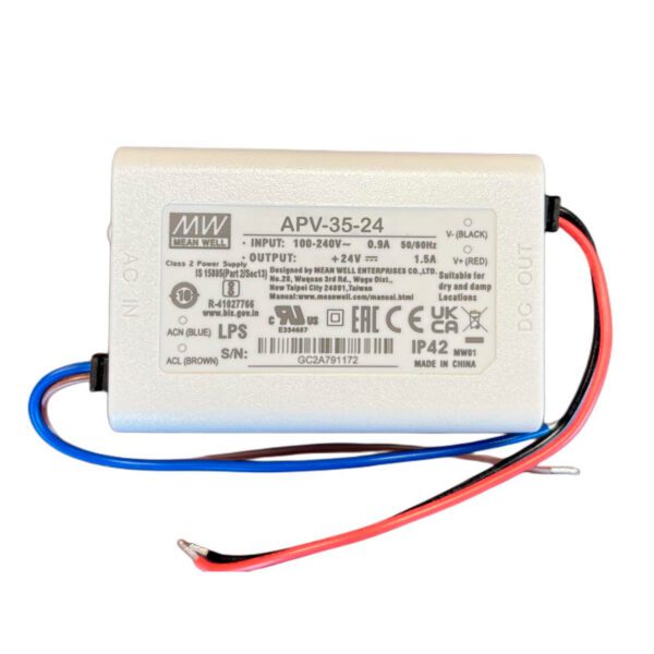 APV-35-24 FUENTE DE ALIMENTACIÓN, AC-DC, 24V, 1.5A, 100-264V
