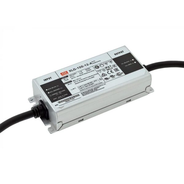 LED DE SUMINISTRO DE ENERGIA (LED DRIVER) ENTRADA: 100-305VAC/142-431VDC, SALIDA: 12V/12.5A (150W) (XLG-150-12-A)