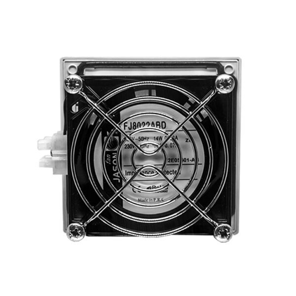 Ventilador c/ rejilla y filtro para tablero, 116x116mm 58M3/H 220VAC - Imagen 2