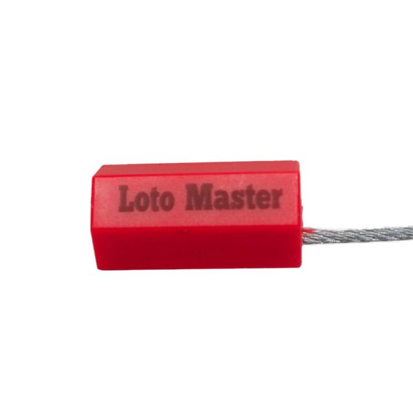 PRECINTO DE BLOQUEO DE SEGURIDAD CON CABLE DE ACERO INOXIDABLE-LM.SS-1.8-300-200 - Imagen 2