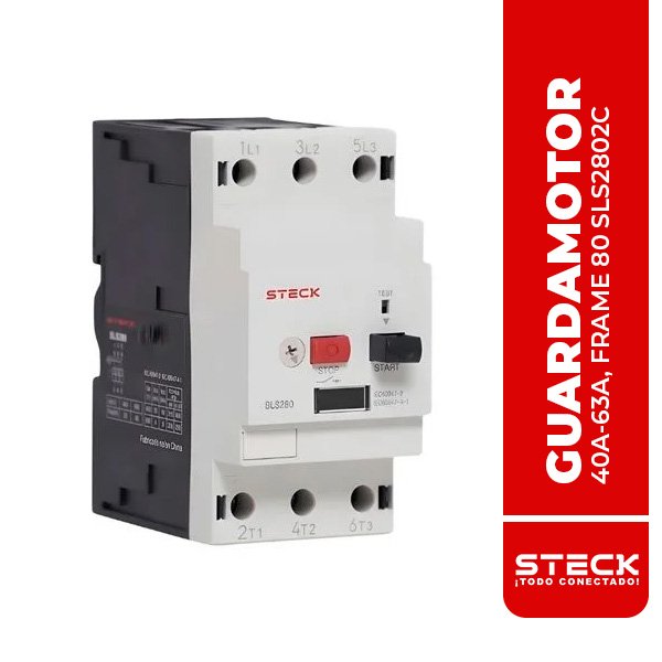 SLS2802C Guardamotor Magnetico 3P Reg. 40A-63A 30Ka 400/415V
