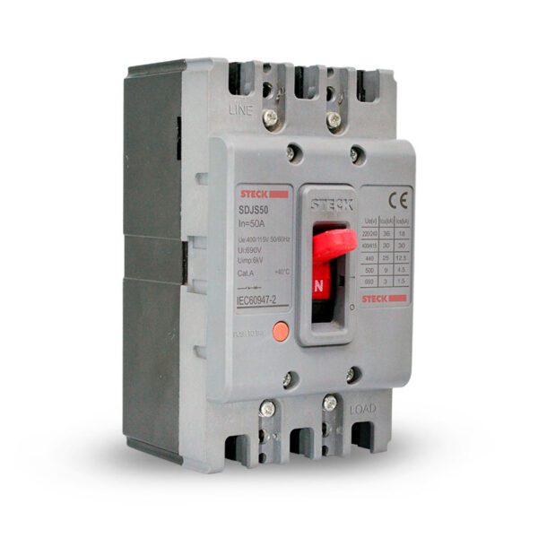 STECK.SDJS50 CAJA MOLDEADA SDJS50 3X50A 36KA 220 Vac – 25KA 440 Vac