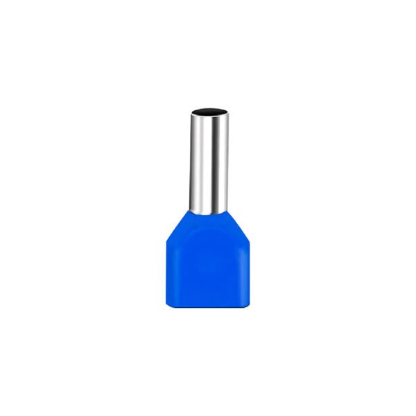 Terminal sobremoldeado tubular doble aislado tipo puntero (TE7508)