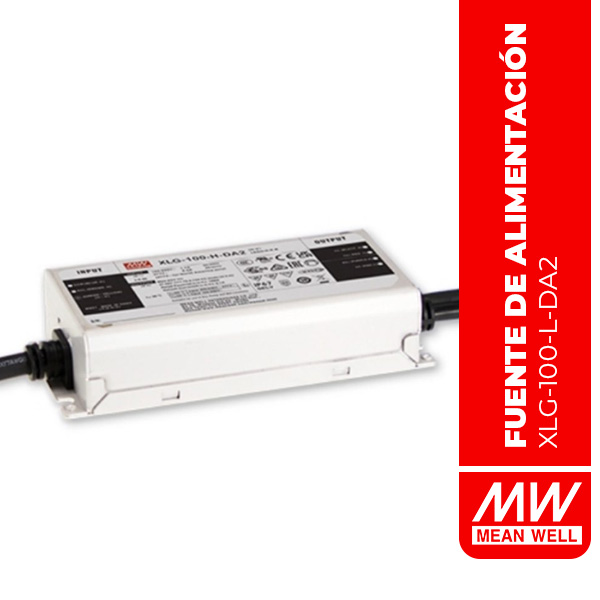 LED DE SUMINISTROS DE ENERGÍA (LED DRIVER) 100W 71-142V 700-1050mA CP DALI-2 IP67 - XLG-100-L-DA2