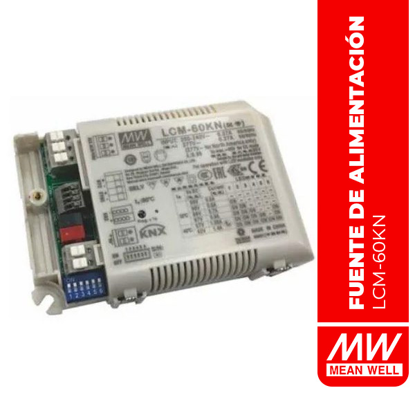 FUENTE DE ALIMENTACIÓN 60.3W 2-90Vdc CC 500-1400mA KNX - LCM-60KN