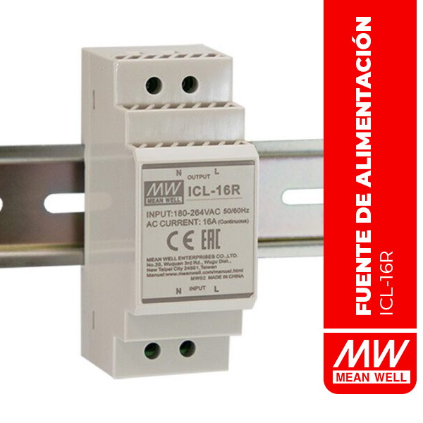 LIMITADOR DE CORRIENTE DE ENTRADA 16A Current Limiter DIN Rail Mnt - ICL-16R