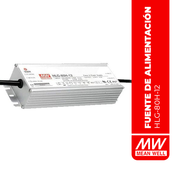 HLG-80H-12 LED DRIVER 12V 5A 60W IP67 rated