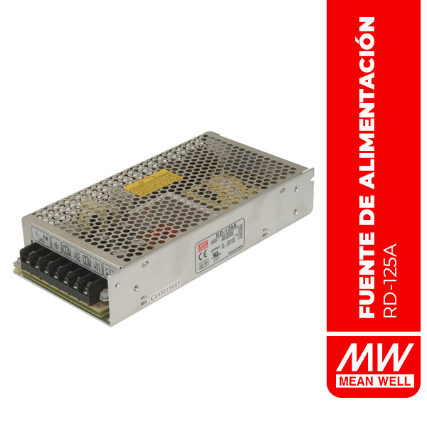 FUENTE DE ALIMENTACION CONMUTADA 130.9W 5V/7.7A 12V/7.7A - RD-125A