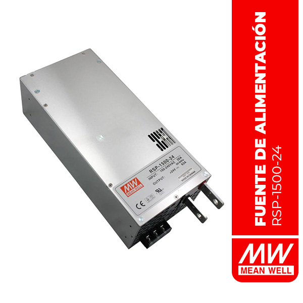 FUENTE DE ALIMENTACION CONMUTADA 1512W 24V 63A - RSP-1500-24