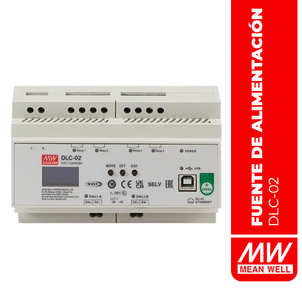 CONTROLADOR ESPECIALIZADO DALI-2 CONTROLLER FUNCTION 7.68W - DLC-02