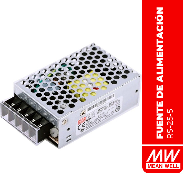 FUENTE DE ALIMENTACIÓN CONMUTADA 25W 5V 5A - RS-25-5