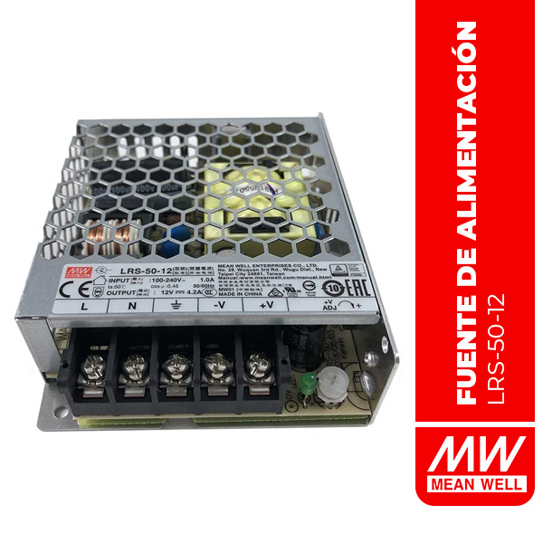 LRS-50-12 FUENTE DE ALIMENTACIÓN 50.4W 12V 4.2A - LRS-50-12