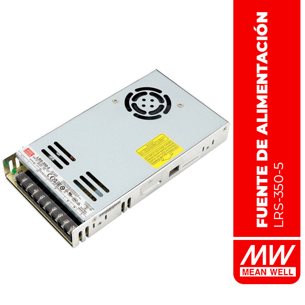 LRS-350-5 FUENTE DE ALIMENTACIÓN CONMUTADA 300W 5V 60A 115Vac or 230Vac