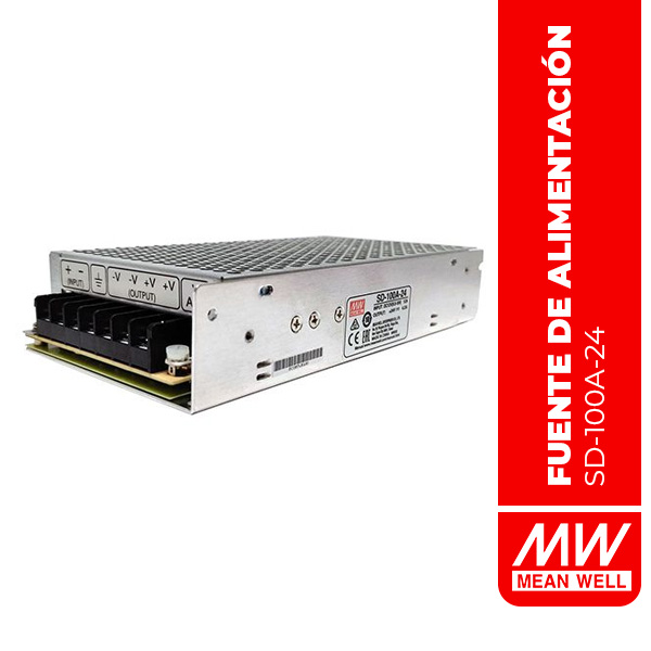 CC/CC CONVERTIDOR AISLADO - MONTAJE EN CHASIS 100.8W 9.5-18Vin 24V 4.2A - SD-100A-24