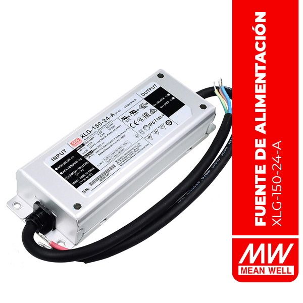 XLG-150-24-A - LED DE SUMINISTROS DE ENERGÍA (LED DRIVER) 150W 24V CP IP67 Io adj w/pot