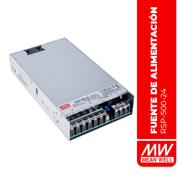 FUENTE DE ALIMENTACIÓN CONMUTADA 504W 24V 21A Power Supply W/PFC - RSP-500-24