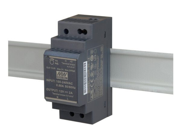 FUENTE DE ALIMENTACIÓN EN RIEL DIN 24W 12V 2A Class II - HDR-30-12