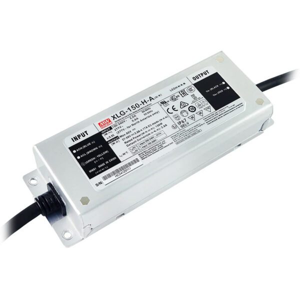 LED DE SUMINISTROS DE ENERGÍA (LED DRIVER) 150W Constant Power IP67 Io adj w/pot - XLG-150-H-A