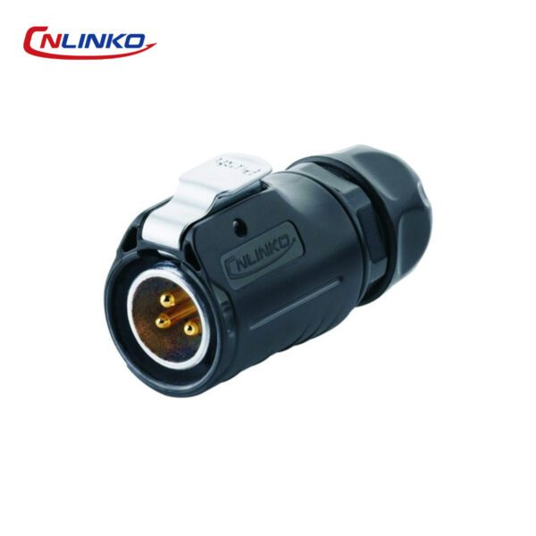 Conector de cable macho de 3 pines Cnlinko, M20