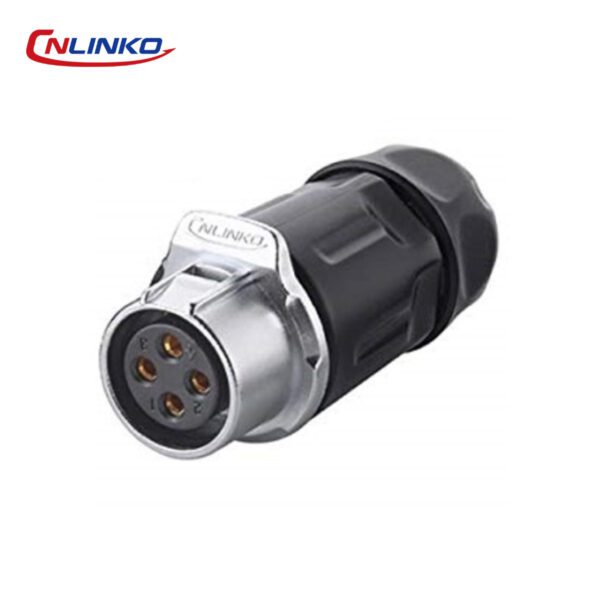 Conector hembra M20 de 4 pines serie LP-20 de Cnlinko