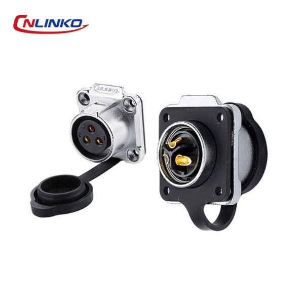 Conector de cable macho M20 de 4 pines serie LP-20 de Cnlinko