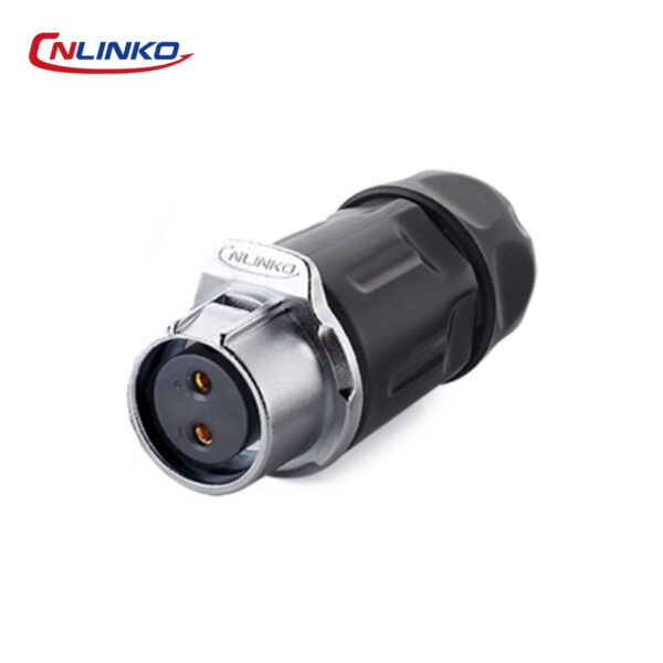 Conector hembra M20 de 2 pines serie LP-20 de Cnlinko