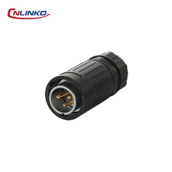 Conector macho de 3 pines YA20 de 500 V y 20 A, resistente al agua IP67, carcasa de plástico y metal, terminal de soldadura