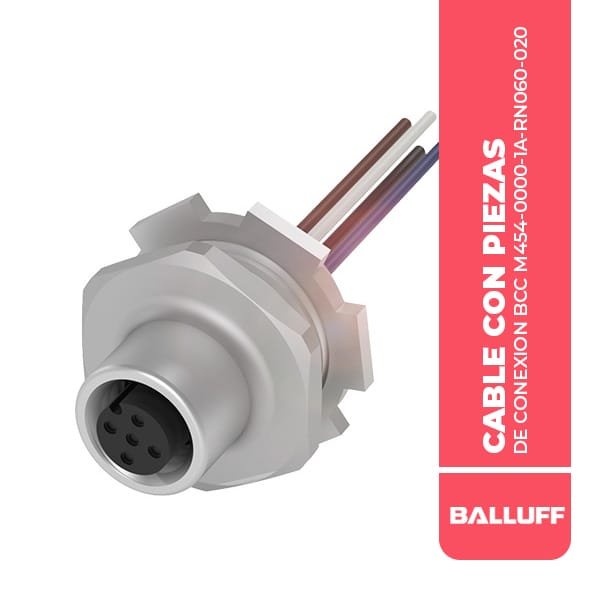CABLE CON PIEZAS DE CONEXION BCC M454-0000-1A-RN060-020