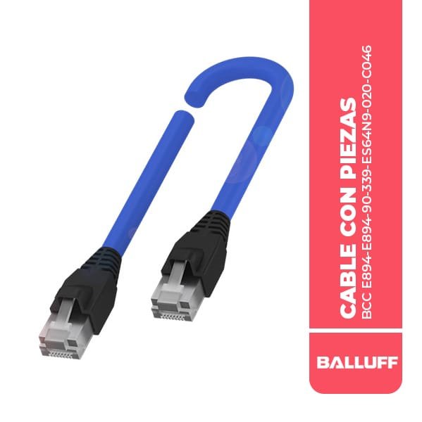 CABLE CON PIEZAS DE CONEXION BCC E894-E894-90-339-ES64N9-020-C046