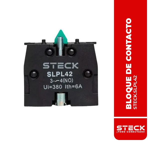 STECK.SLPL42 BLOQUE DE CONTACTO 6A, 380VAC, NA