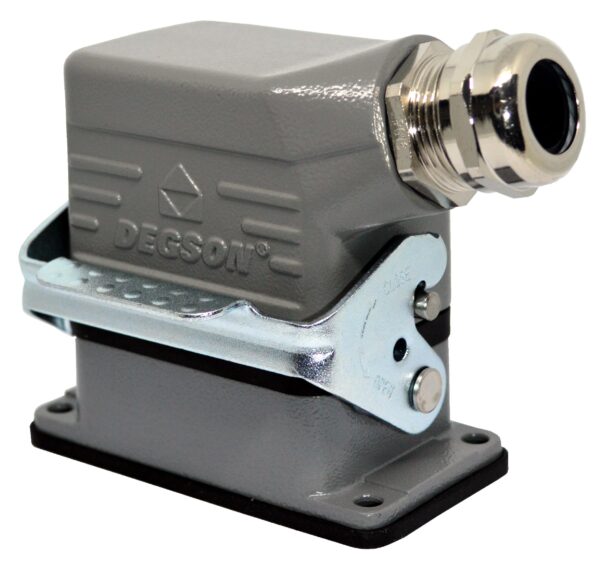 DEG.HDC-DE-006-PG16M-0001 CONECTOR 6 POLOS, PARTE SUPERIOR: ENTRADA LATERAL, BASE: EMPOTRADO, 16A