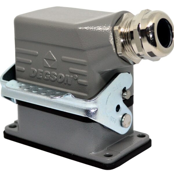 DEG.HDC-DE-006-PG16M-0001 CONECTOR 6 POLOS, PARTE SUPERIOR: ENTRADA LATERAL, BASE: EMPOTRADO, 16A