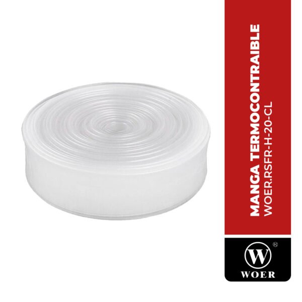 WOER.RSFR-H-20-CL MANGA TERMOCONTRAIBLE RSFR, 600V, Ø20MM, 2:1, TRANSPARENTE