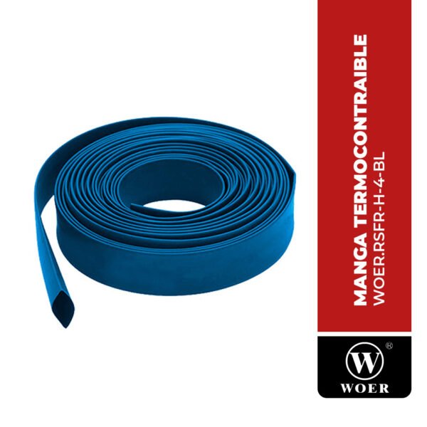 WOER.RSFR-H-4-BL MANGA TERMOCONTRAIBLE RSFR, 600V, Ø4MM, 2:1, AZUL, WOER